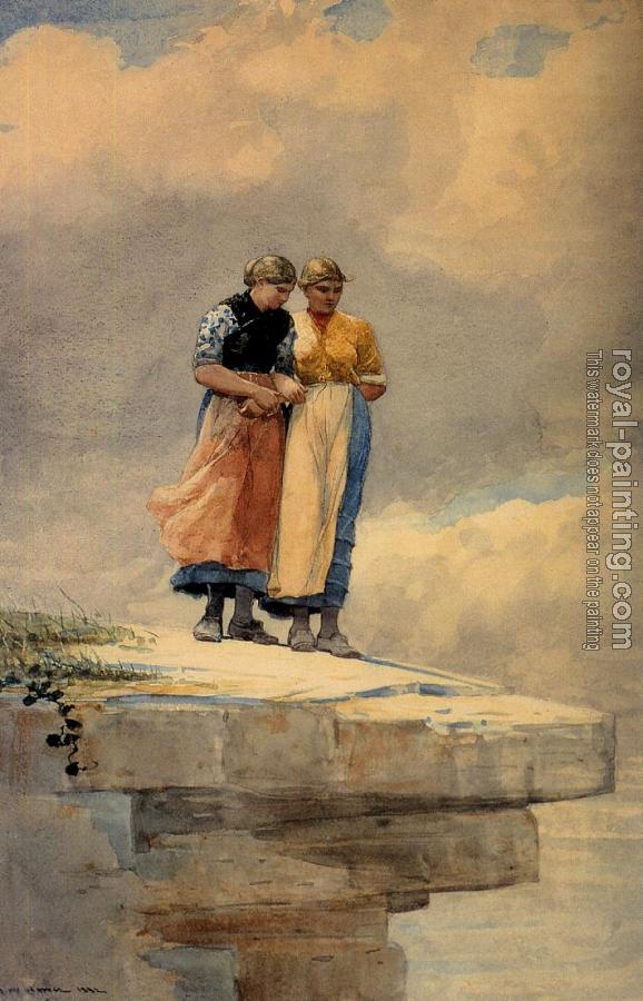 Winslow Homer : Looking over the Cliff